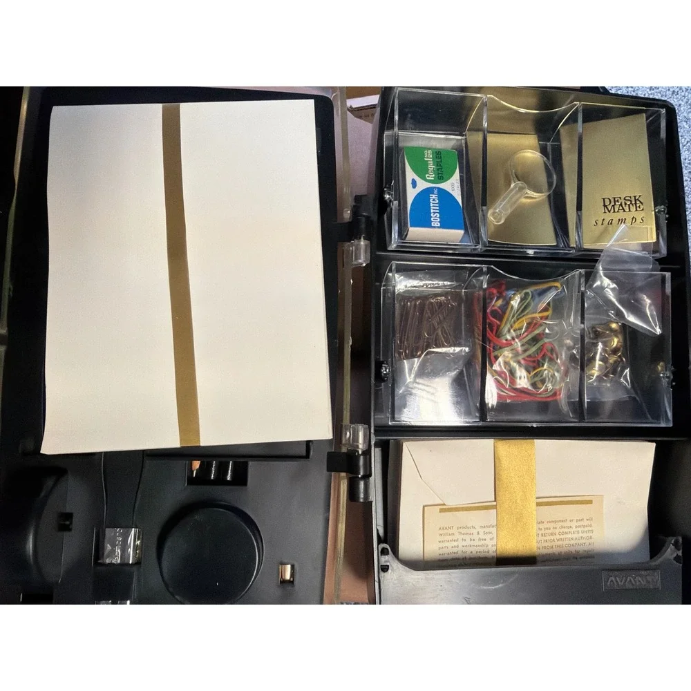 Vintage Avant Desk Mate Executive Stationery Set Wm Thomas & Sons Northvale NJ